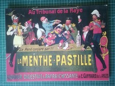 ZM006 reproduction publicité tableau 39x28cm - Menthe pastille Giffard