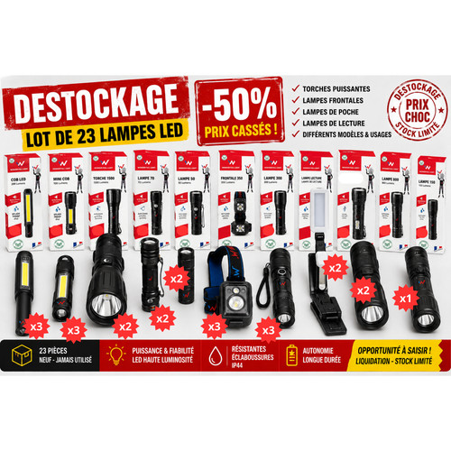 Déstockage lampes led - 23,