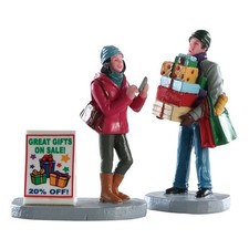 Shopping teamwork lemax - shopping,