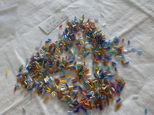 Lot perles de rocaille - de,