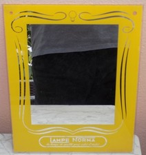 RARE ET ANCIEN MIROIR PUBLICITAIRE LAMPE NORMA AUTOS MOTOS GARAGE AUTOMOBILIA