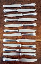 Christofle 12 couteaux a entremets modèle spatours 19.5 cm