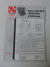 prospectus moteur fixe BERNARD