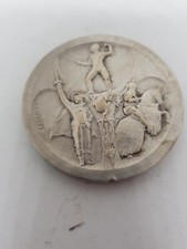 France, Médaille bronze Argenté signée C.CHARLES,sport,escrime,épée,mousquetaire