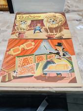Rare Lot De 2 BD Livre Le Cirque Et L'alphabet Années 40 A Saisir 