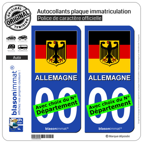 Stickers autocollant plaque - 2,