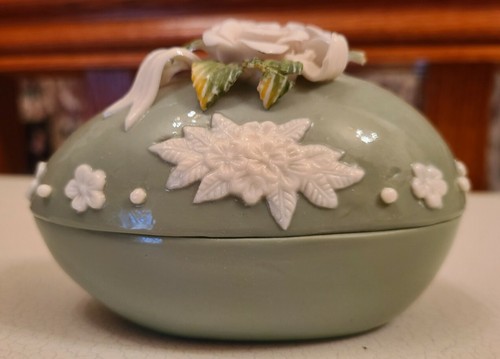 Vintage porcelain egg shaped - porcelain,