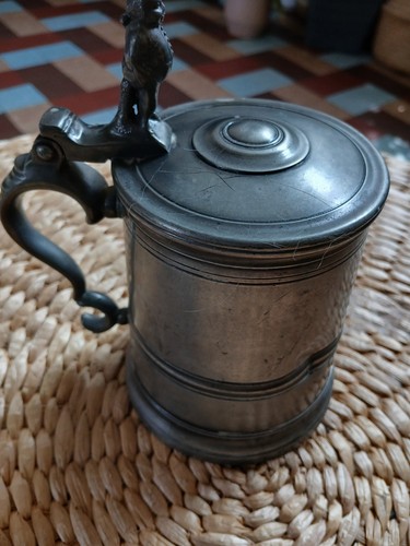 Chope brasseur etain - chope,