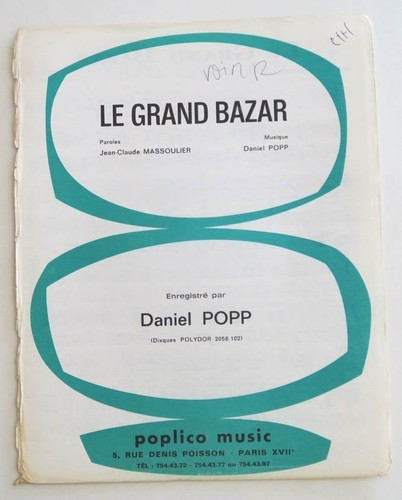 Partition vintage sheet music