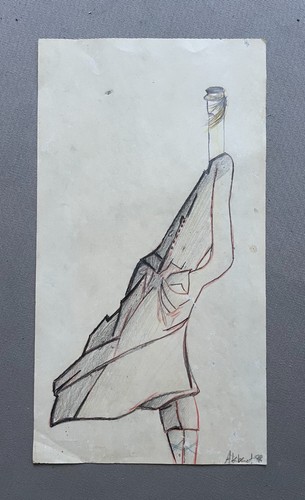 Personnage dessin signé - dessin, et