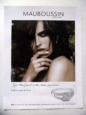 PUBLICITE-ADVERTISING :  MAUBOUSSIN Bague Chance of Love n°2  2015 E.Gabidulina