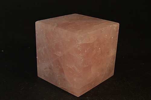 Hexaedre quartz rose - quartz, solide