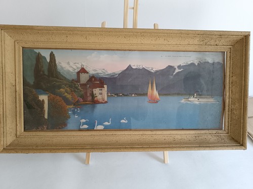 Grand tableau ancien estampe - tableau,