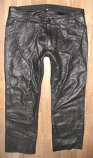 Polo Jean en Cuir Biker Homme