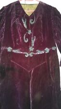 ROBE ANCIENNE COSTUME ET VETEMENT D'EPOQUE velours sequin