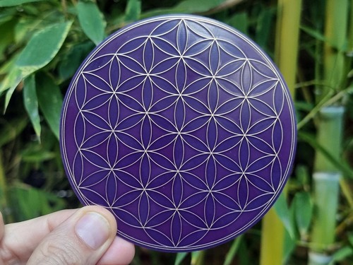 Disque fleur vie 2 - disque, à