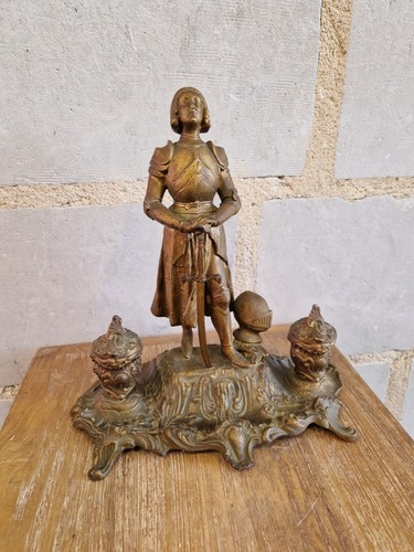 Ancien encrier statue - encrier,