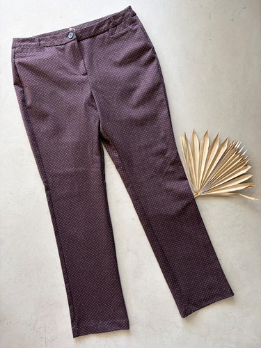 Pantalon droit bordeaux