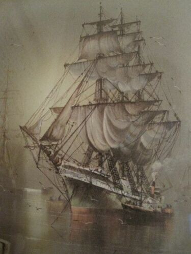 Toile tableaux vieux - , bateau