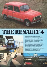 Catalogue brochure Renault 4 /