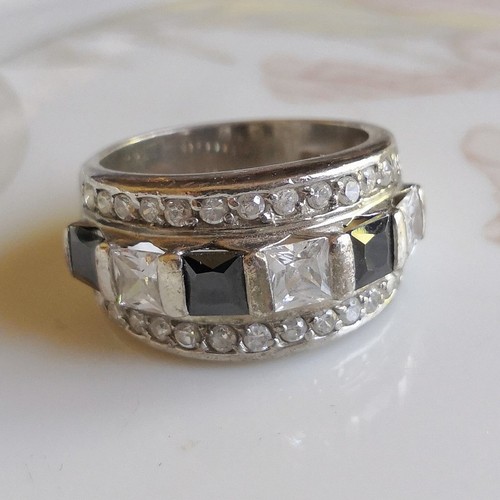 Vintage bague argent - en, massif