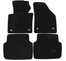 Tapis De Sol Velours Sur Mesure Pour VW Touran 1T 2003-2010 Montage ovale Noir