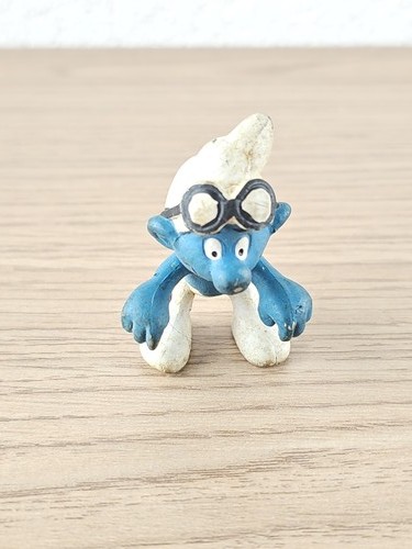 Figurine schtroumpf motard - figurine,