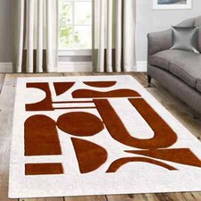 Tapis de zone 5 x 8, tapis en laine tufting fait à la main ! 6x9, 7x10, 8x11 ...