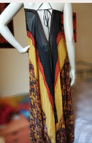 Robe soie jean - soie, paul