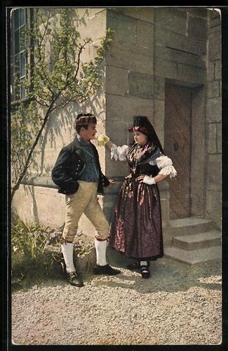 Carte postale costume