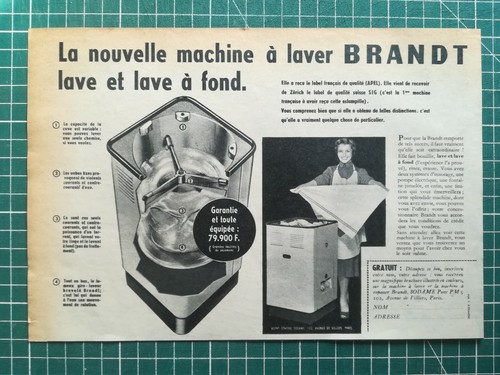 654 publicite ancienne 1950 - 654,