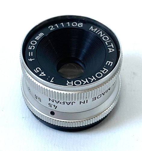 Objectif minolta rokkor 5 - e,