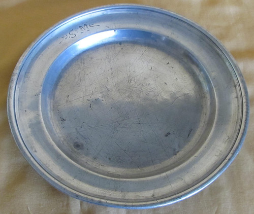 Ancienne assiette étain - en,