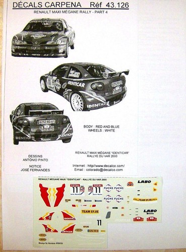 Megane maxi kit car rallye - kit,
