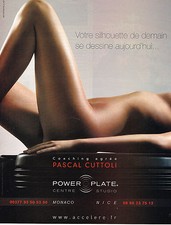 PUBLICITE ADVERTISING  2009  PASCAL CUTTOLI   coach  POWER PLATE