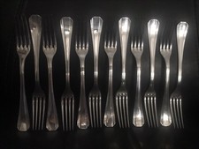 CHRISTOFLE 12 FOURCHETTES À DESSERT OU ENTREMET MODÈLE AMERICA