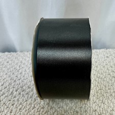 Flora Satin Craft Ribbon Black