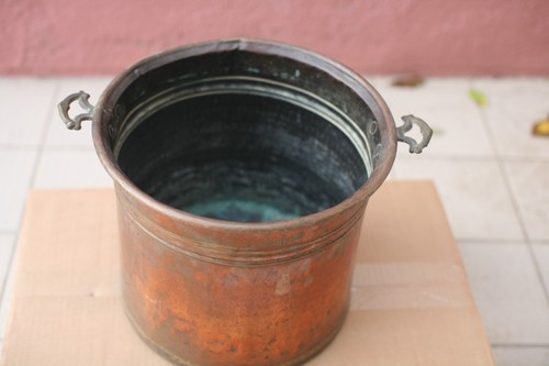 Marmite ancienne cuivre - ancienne, en