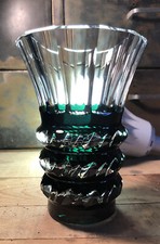 Vase Cristal Val St Lambert Modèle Aline H 16,6 Cm