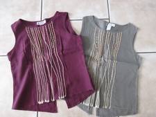 2 débardeurs Ventilo la colline taille 38