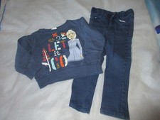 ensemble 3 ans:pantalon tissaia,sweat disney reine des neiges