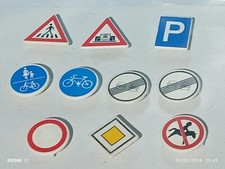 PLAYMOBIL PANNEAUX DE CIRCULATION TRAVAUX ROUTE POLICE CONSTRUCTION ACCIDENT ...