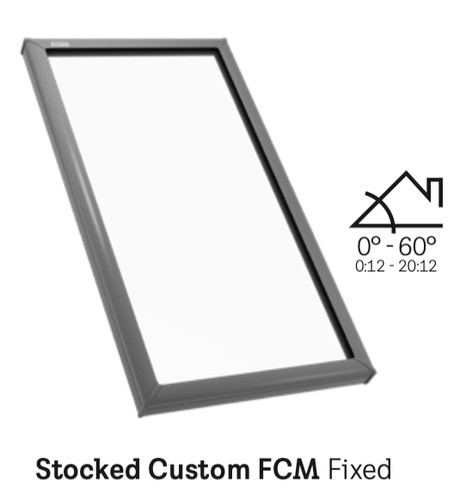 Velux fcm 315700 curb - fcm, mounted