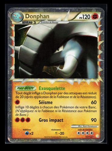 Carte pokémon donphan - carte, 107/123