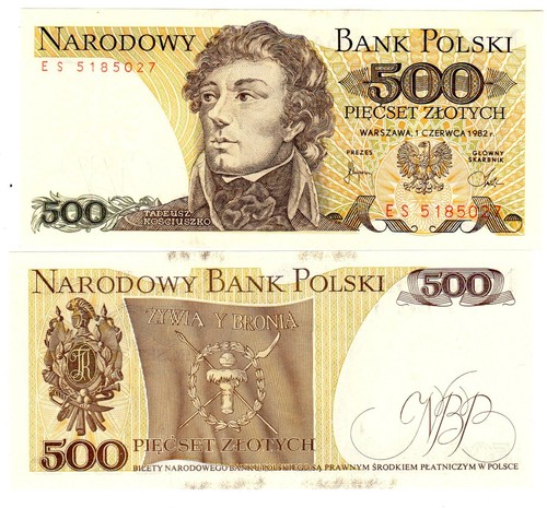 Pologne poland billet 500 - pologne,
