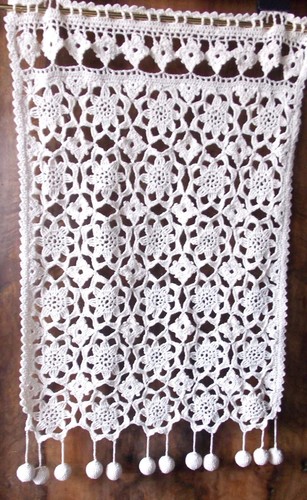 Rideau crochet artisanat - crochet,