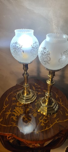 Paire lampe laiton art - art, deco