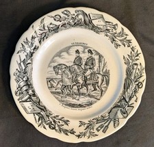 Assiette Parlante Médaille d'Or HB Choisy le Roi, Militaires, N° 1 Gendarmes