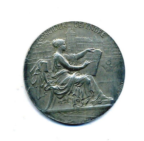 Art nouveau médaille argent - ,