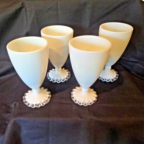 Vintage fenton silver crest - 4,